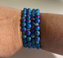 Load image into Gallery viewer, Marbled Glass Bead Bracelets
