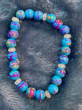 Load image into Gallery viewer, Marbled Glass Bead Bracelets
