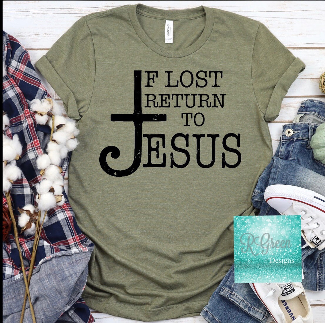 If Lost Return to Jesus