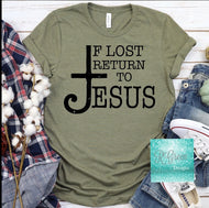 If Lost Return to Jesus