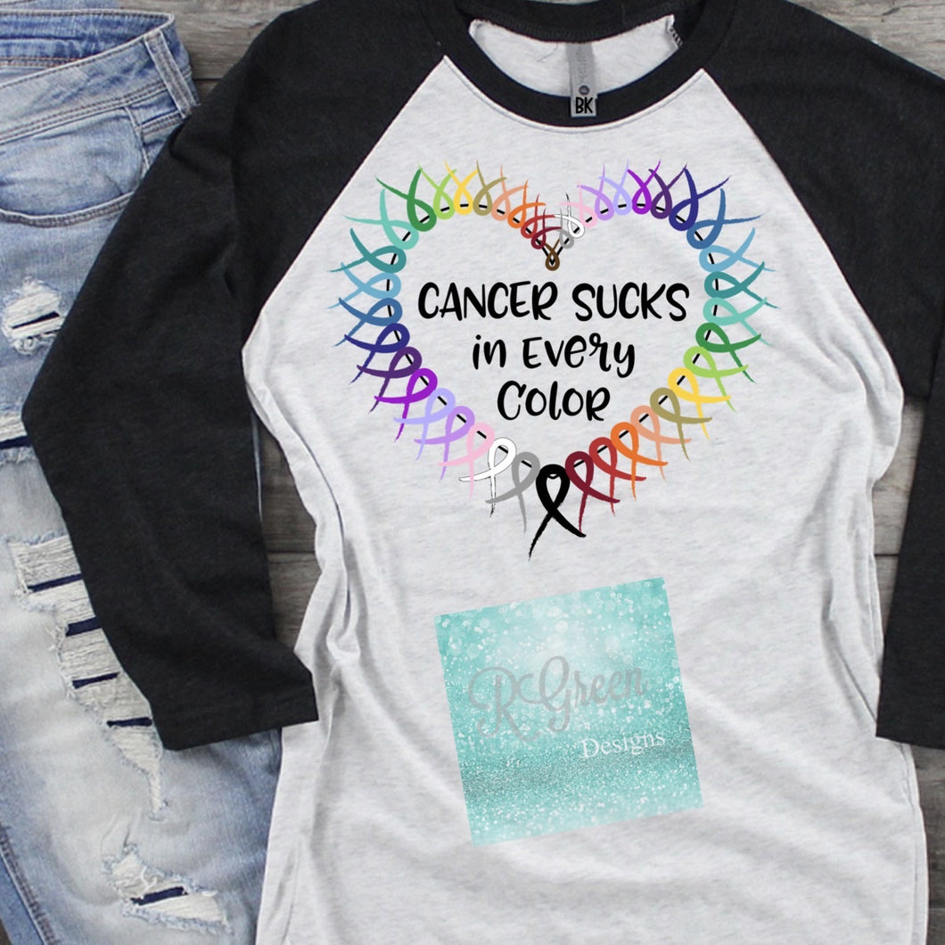 Cancer Sucks in every color